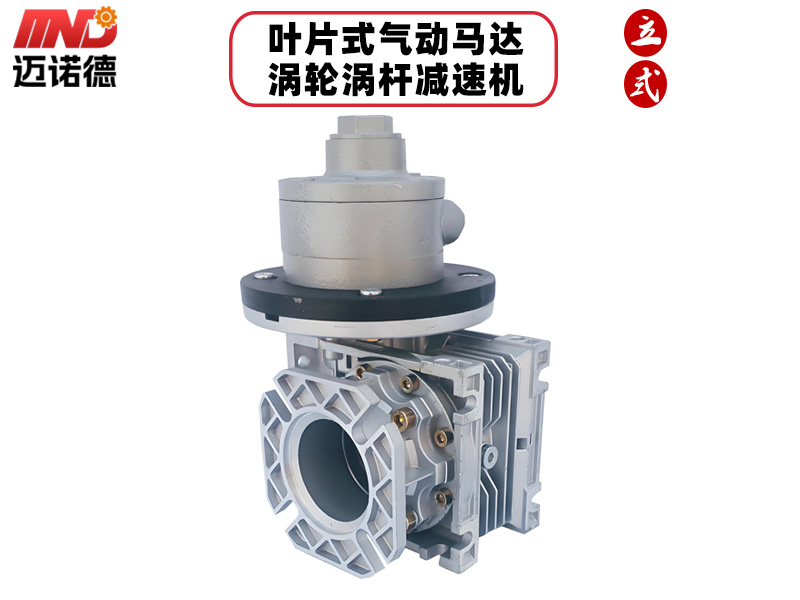 叶片式气动马达配涡轮蜗杆减速机